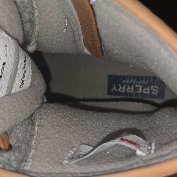 Sperry Women's Gray Saltwater Wool Duck Boots, New - Picture 9 of 13